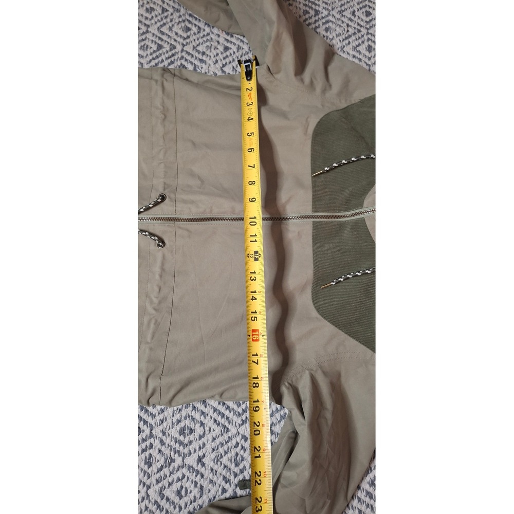 Burton Prowess DryRide Snowboard Jacket Women Khaki/Green/Tan Sherpa Hooded Coat - Picture 14 of 16
